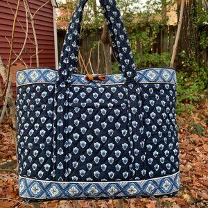 Vera Bradley Little Toggle Tote in Nantucket Navy